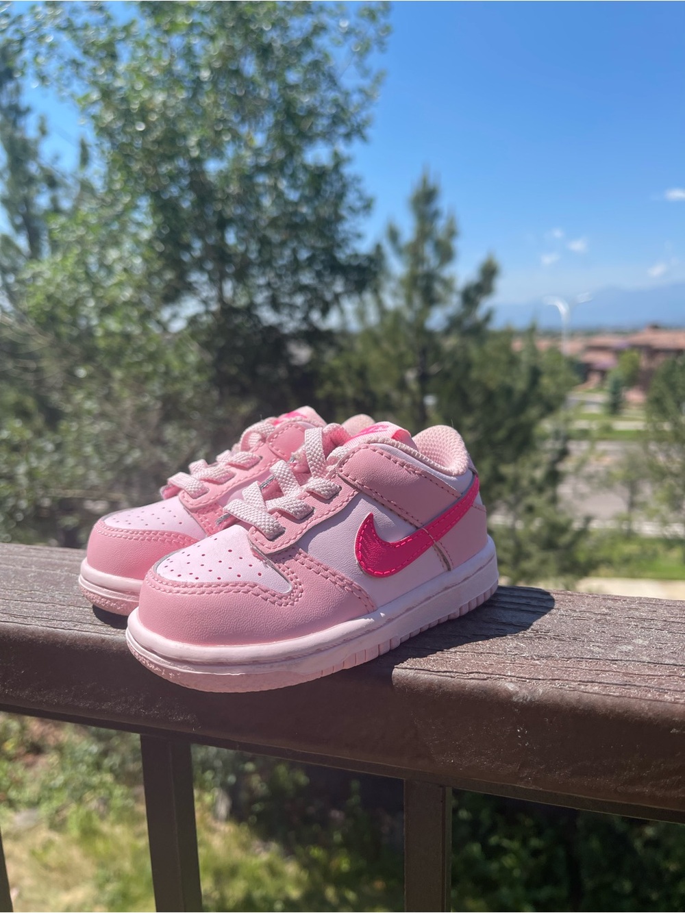 Toddler 5C Nike Dunk Low Triple Pink w/o Box
